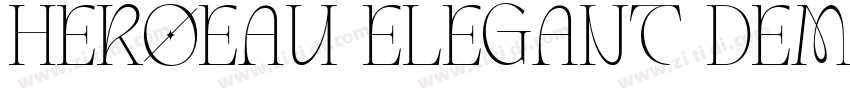 HEROEAU ELEGANT DEMO字体转换